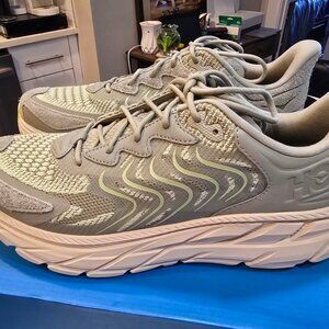 Hoka One One Men Clifton LS Barley Oat Milk 1141550-BYT Running Casual Shoes 12